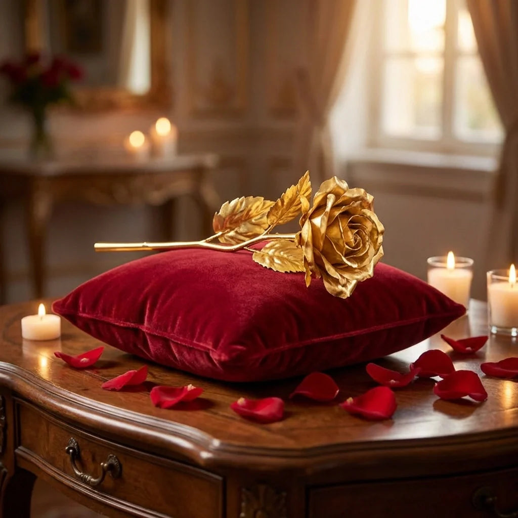 Best gold plated rose with premium box - artificial flowering plants | 2026 | fast shipping
