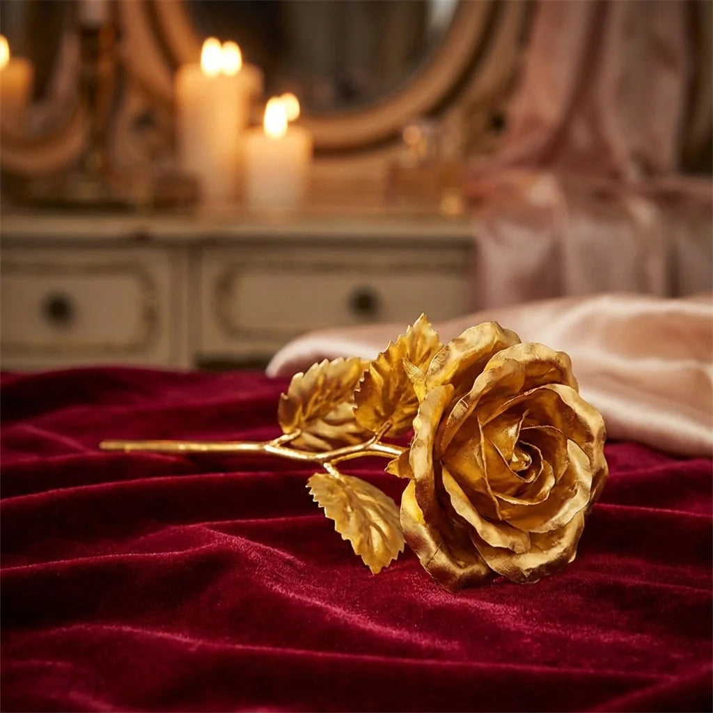 Best gold plated rose with premium box - artificial flowering plants | 2026 | fast shipping