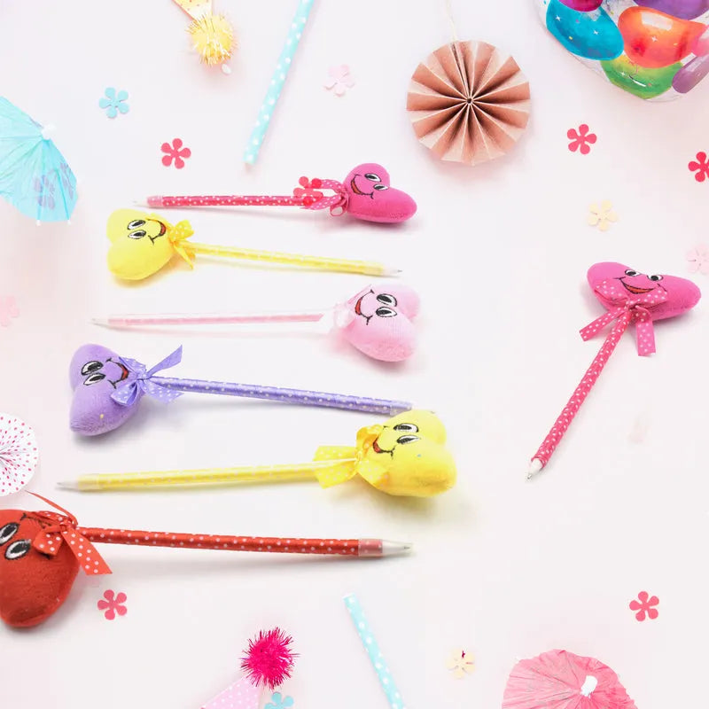 Cartoon heart facy pen (12 pcs)