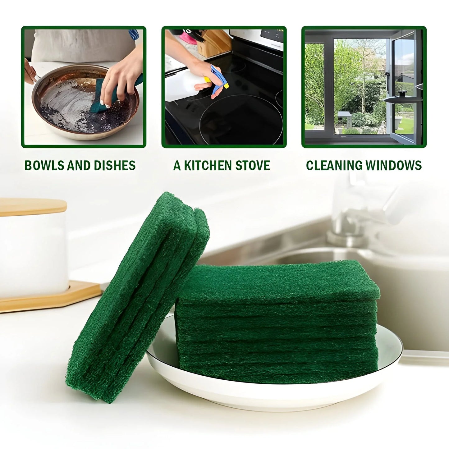 Best green kitchen scrubber pads - 2025 | fast shipping