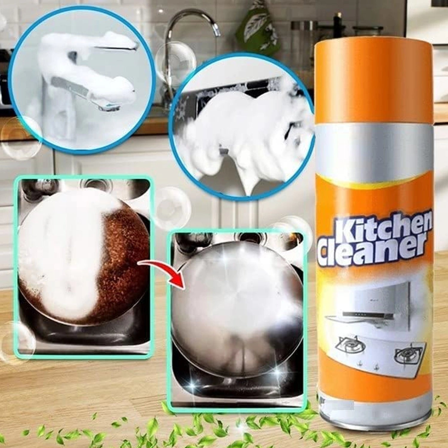 Multipurpose foam cleaner spray