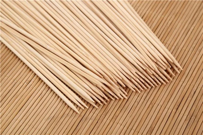 Natural bamboo bbq skewers