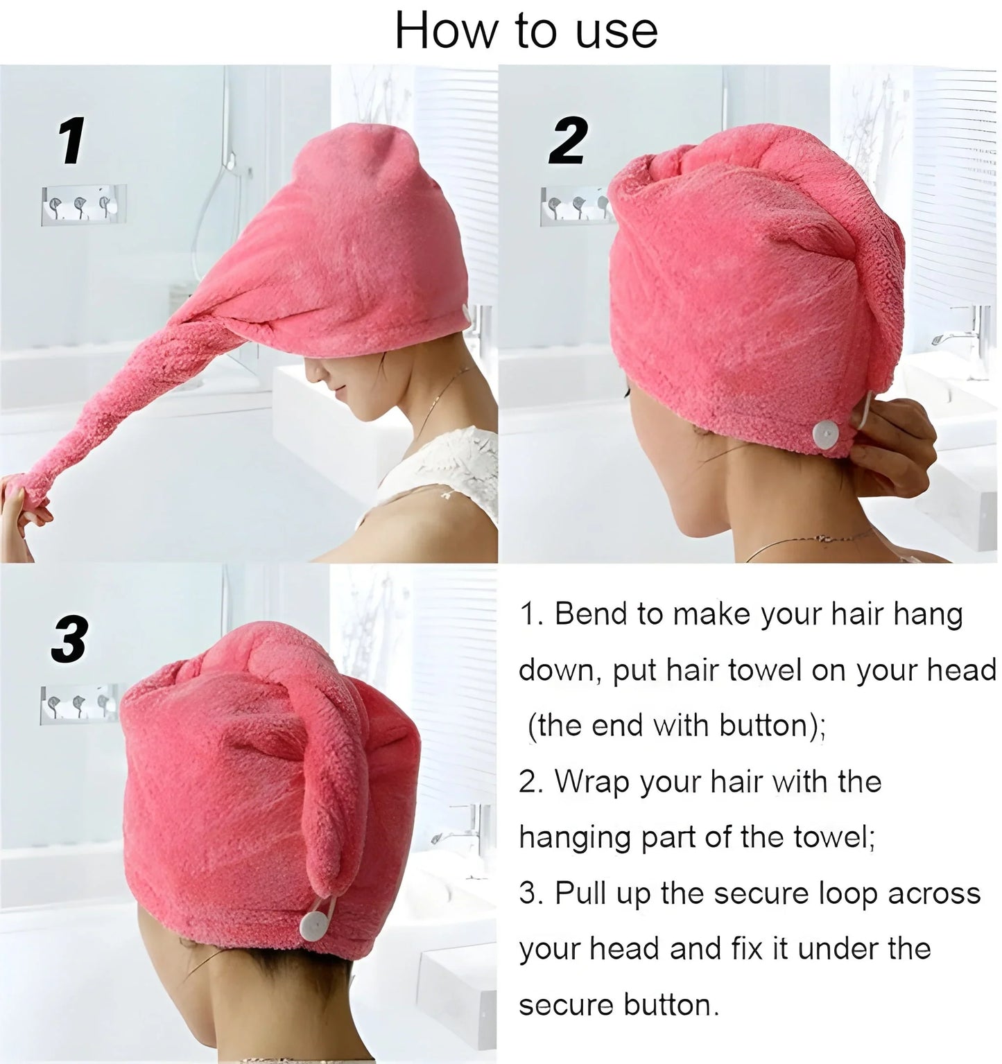 Best hair drying magic cap towel - home & garden | 2025 | fast shipping