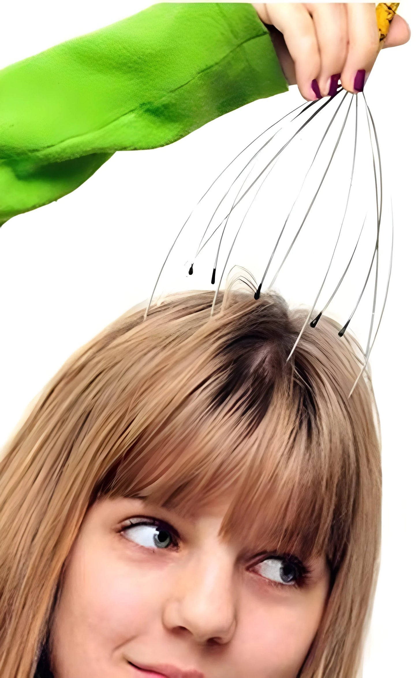 Hand Held Scalp Head Massager Stress Relief - Health & Personal Care