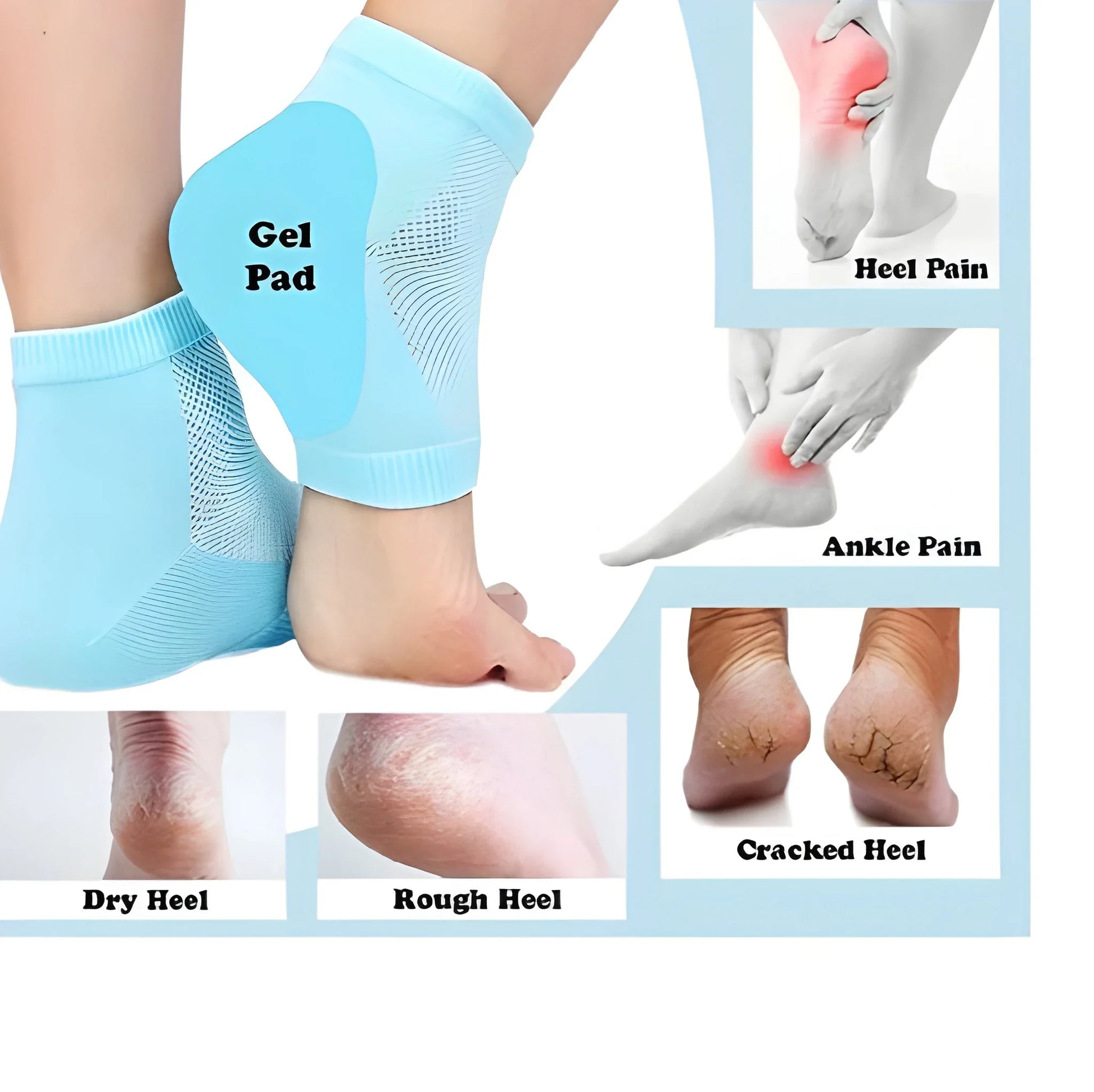 Best healing heel relief socks - gel pads | 2025 | fast shipping