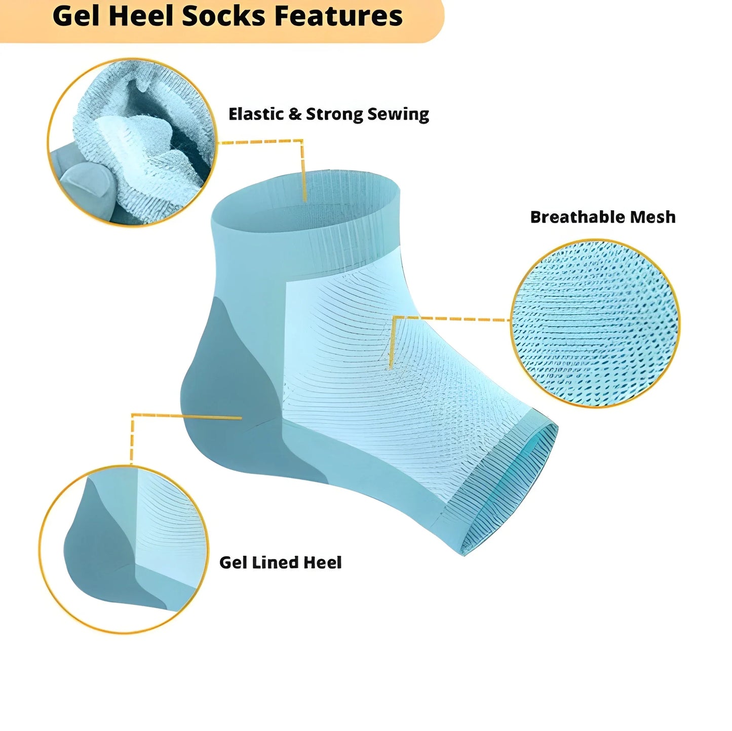 Best healing heel relief socks - gel pads | 2025 | fast shipping