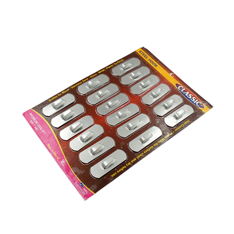 Heavy Duty Wall Hooks (18 Pc Set) - Home Decor