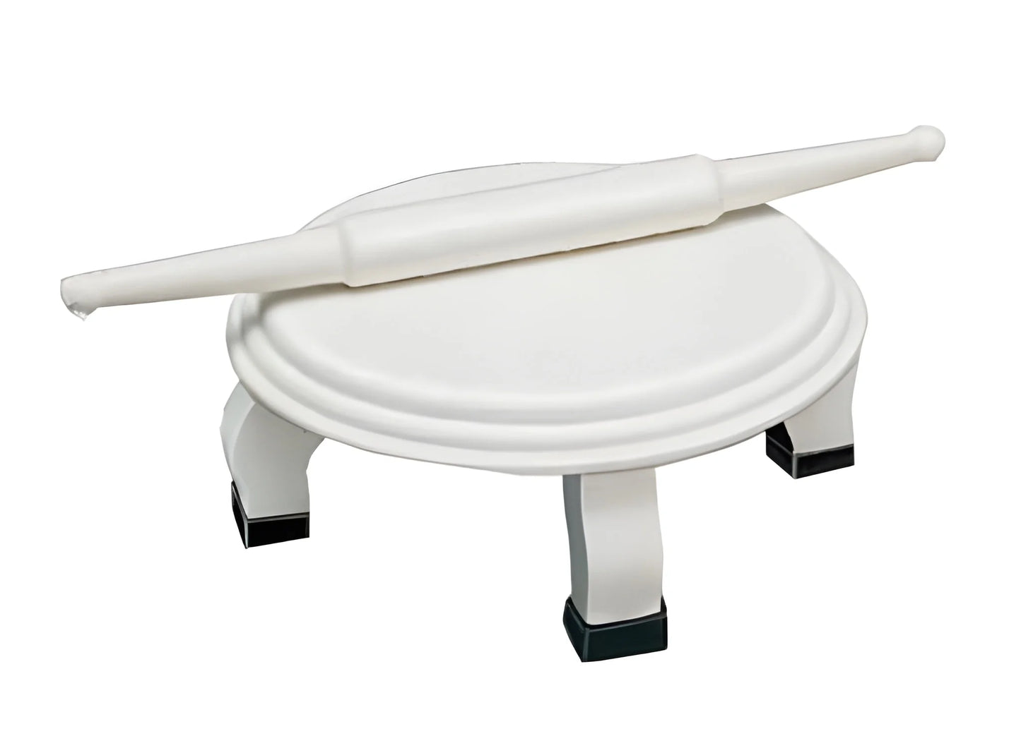 White Plastic Rolling Belan For Chapati Making - Home & Kitchen