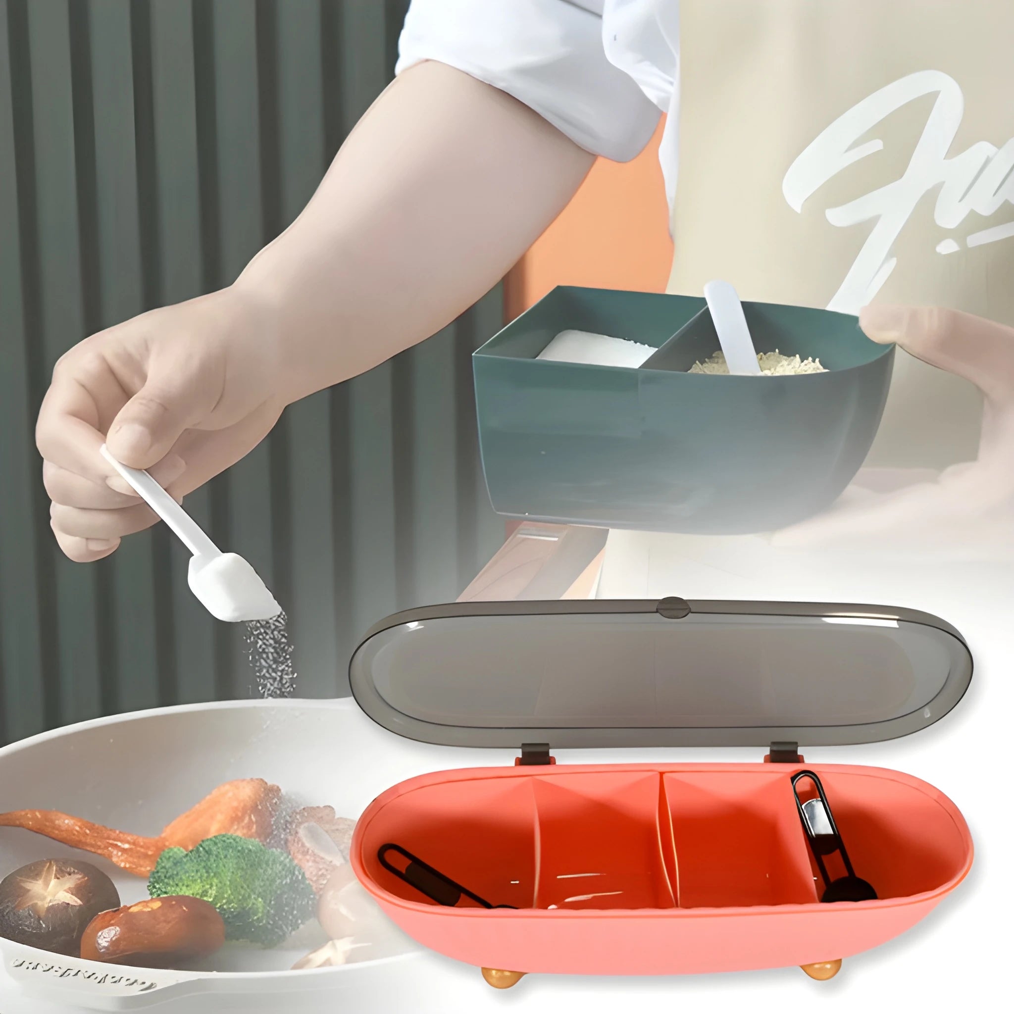 Airtight clear spice jar