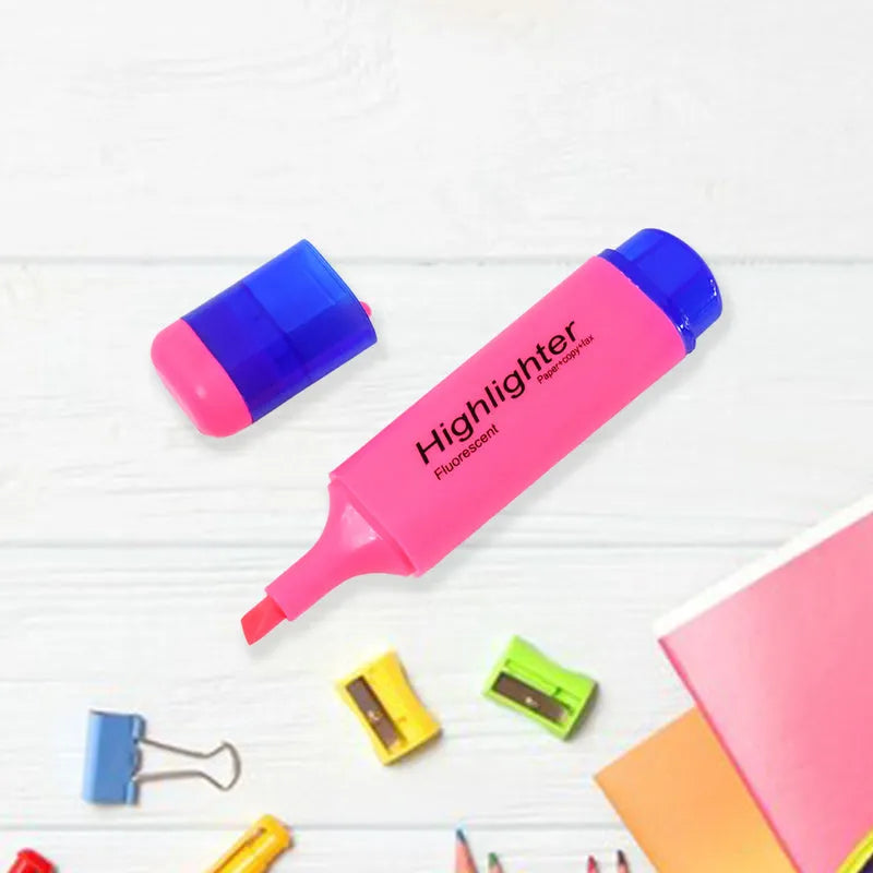 Highlighter Pen Assorted Colours (3 Pcs Set) - Office