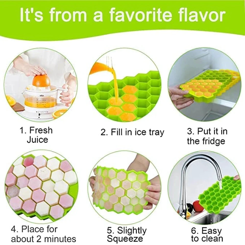 Honeycomb Silicone Ice Tray - Home & Kitchen