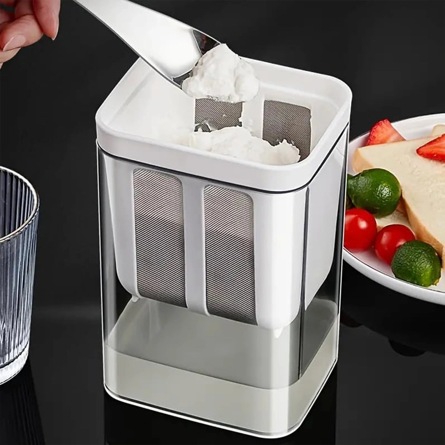 2 in 1 yogurt strainer