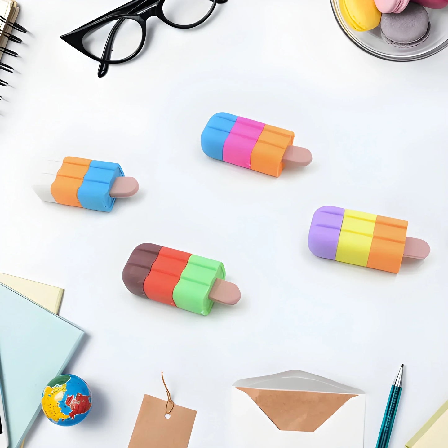 Ice Cream Shaped Erasers - Stationery