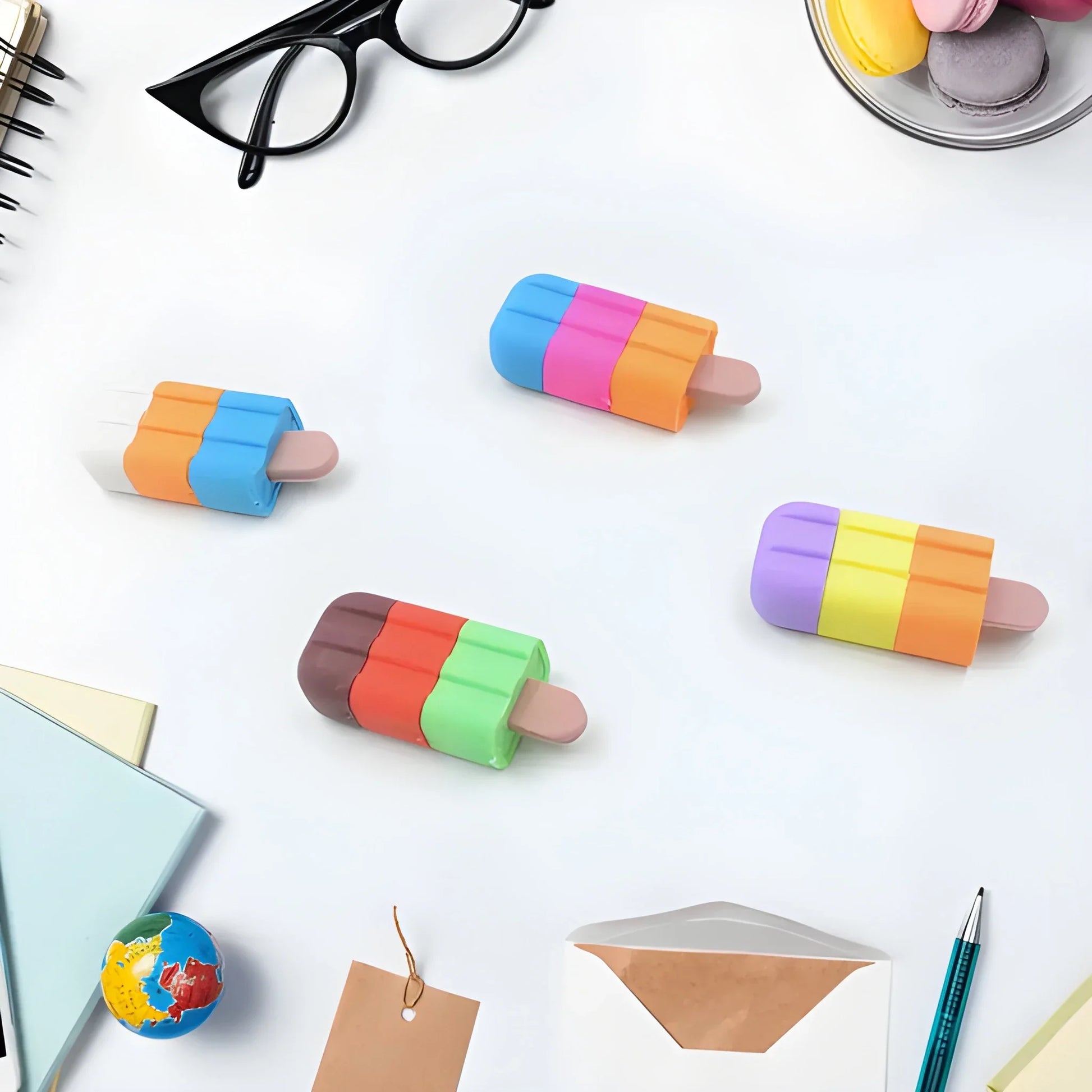 Ice Cream Shaped Erasers - Stationery