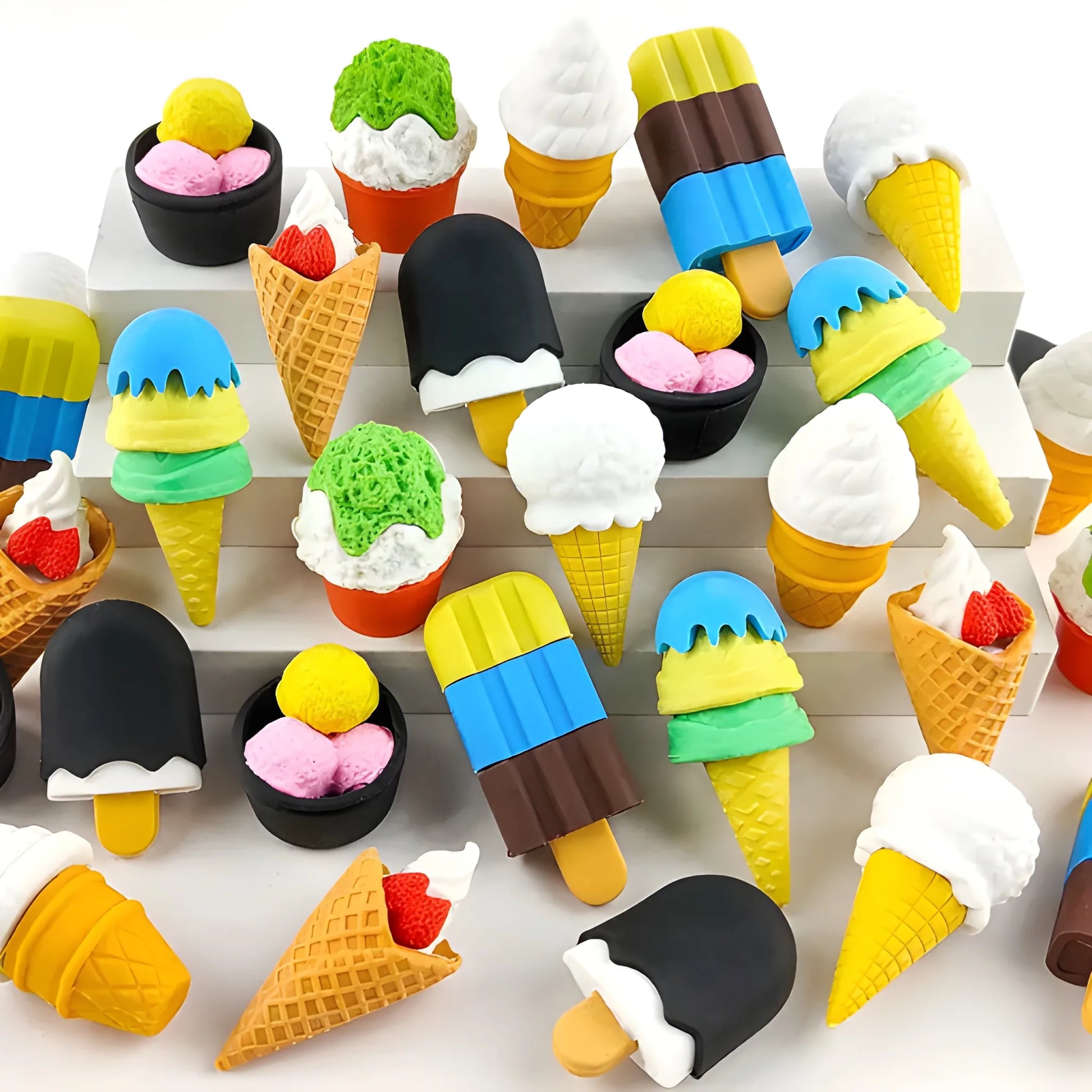 Ice Cream Shaped Erasers - Stationery