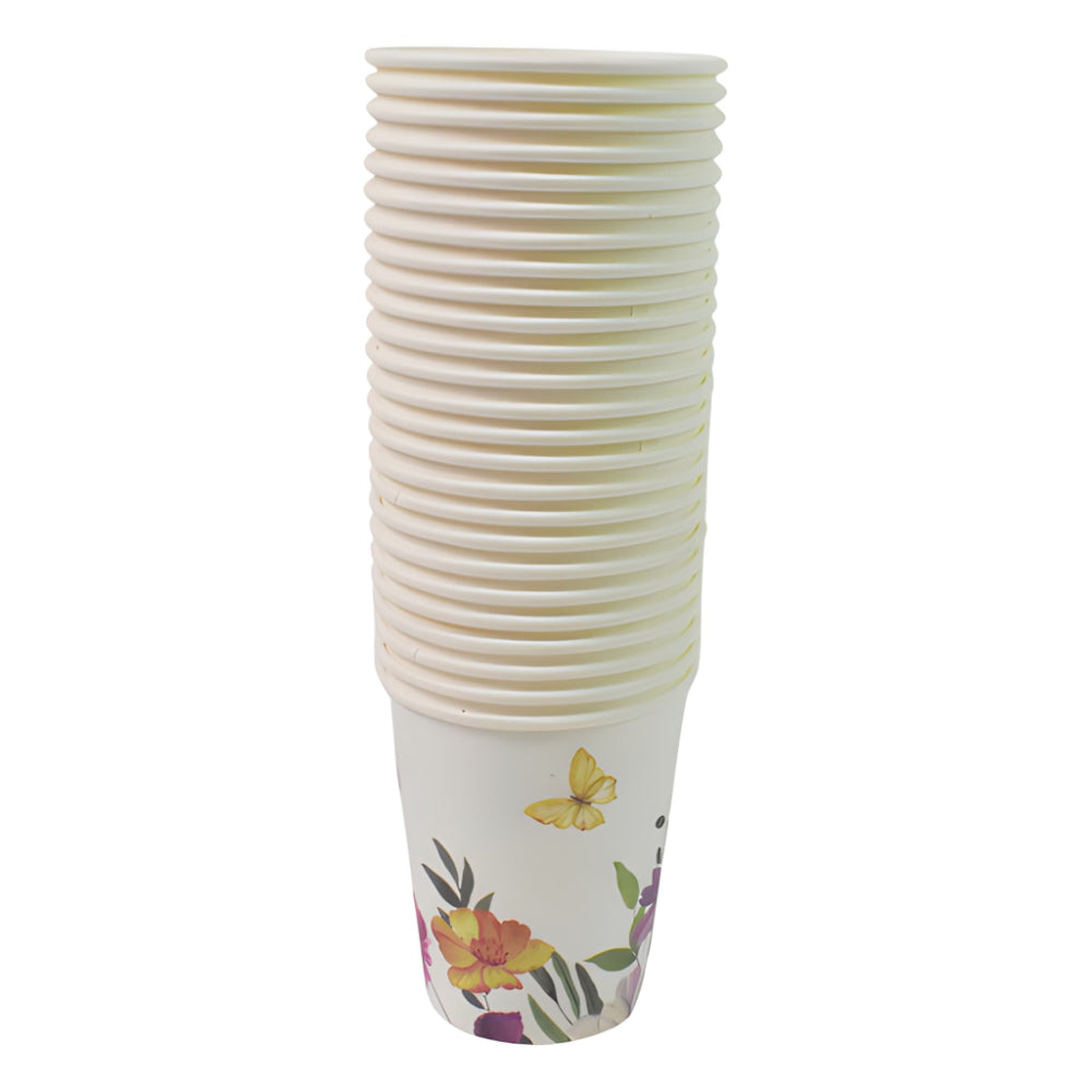 Colorful paper cups set