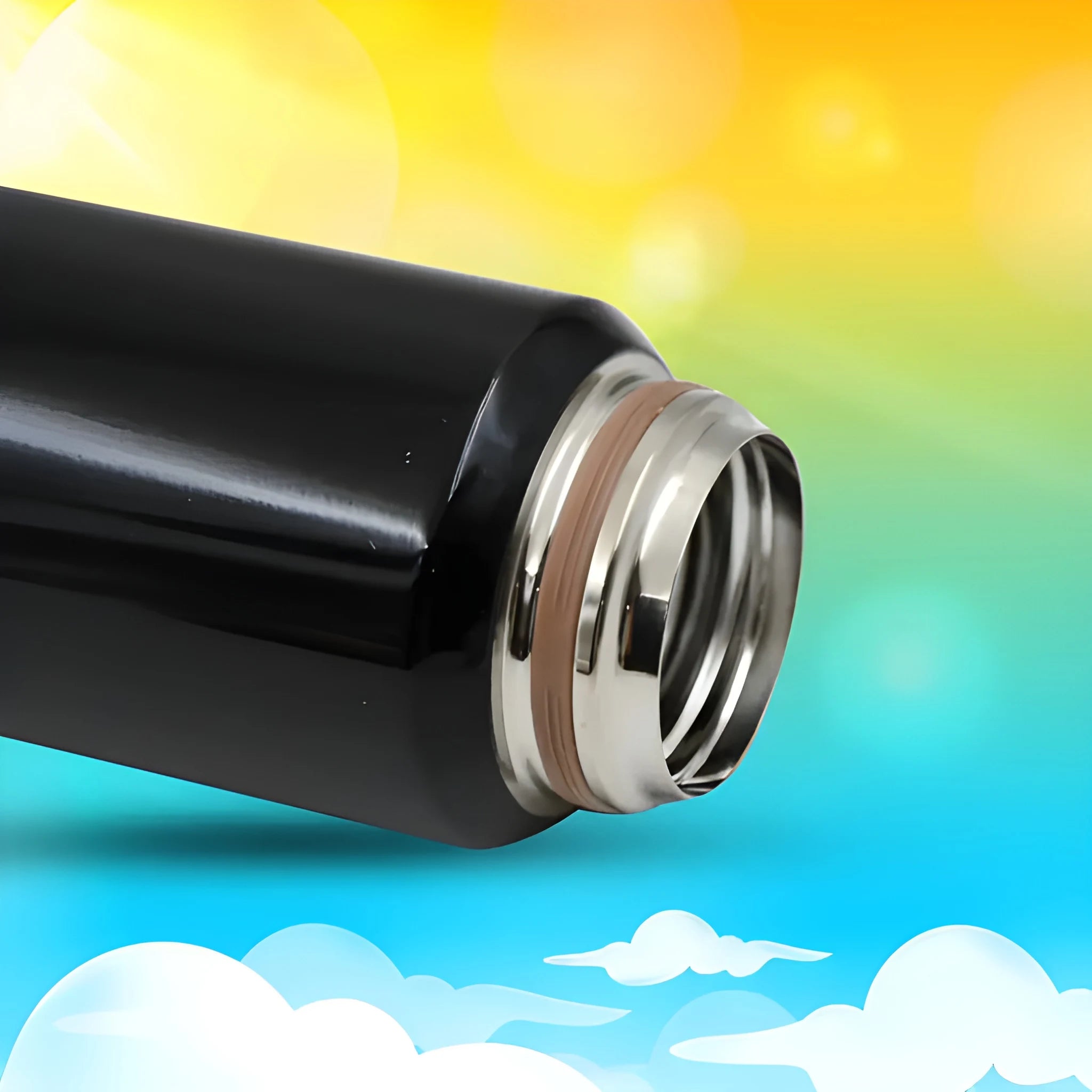 Insulated travel thermos bottle