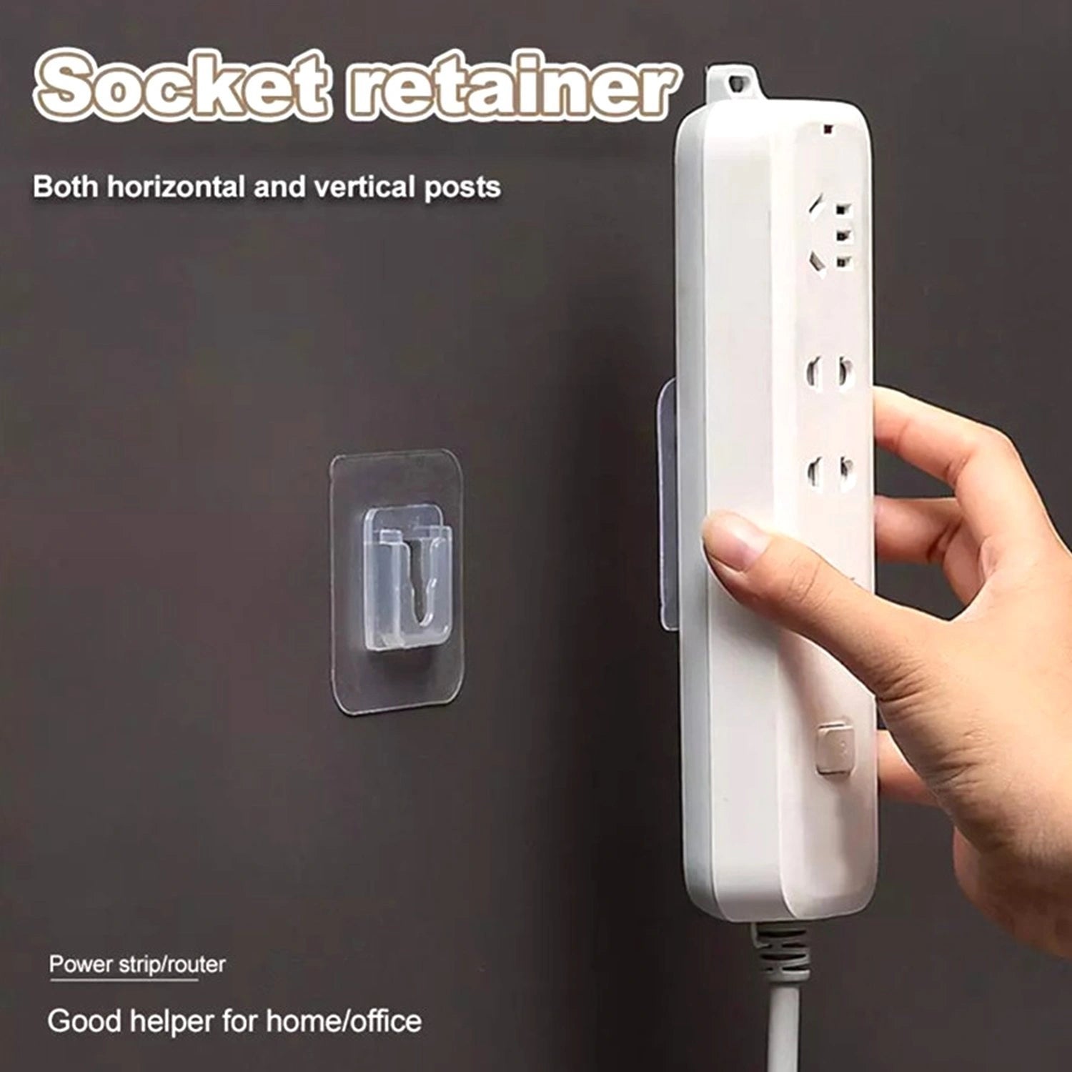 Heavy duty adhesive wall hooks (1 pair)