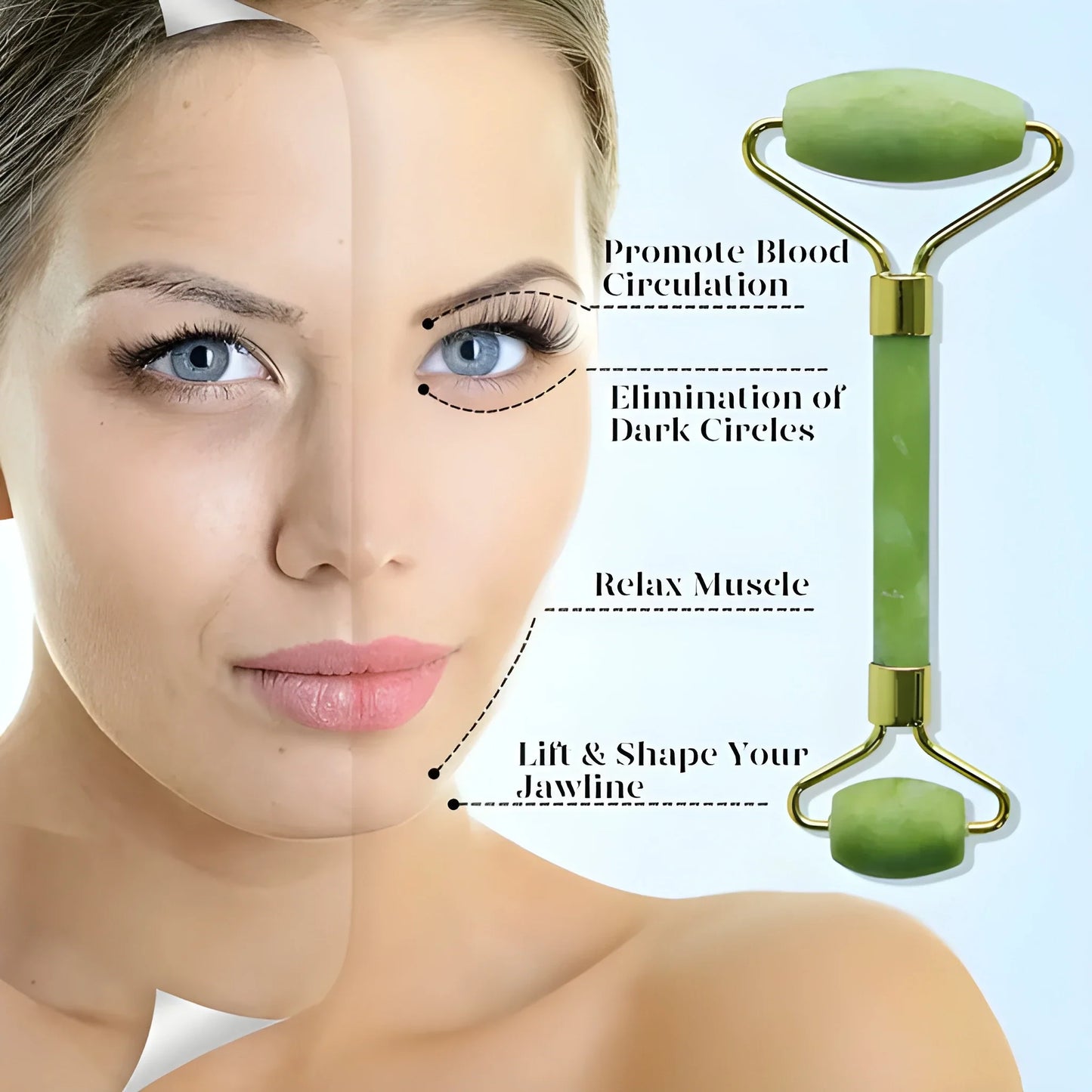 Jade Roller & Gua Sha Set - Health Personal Care