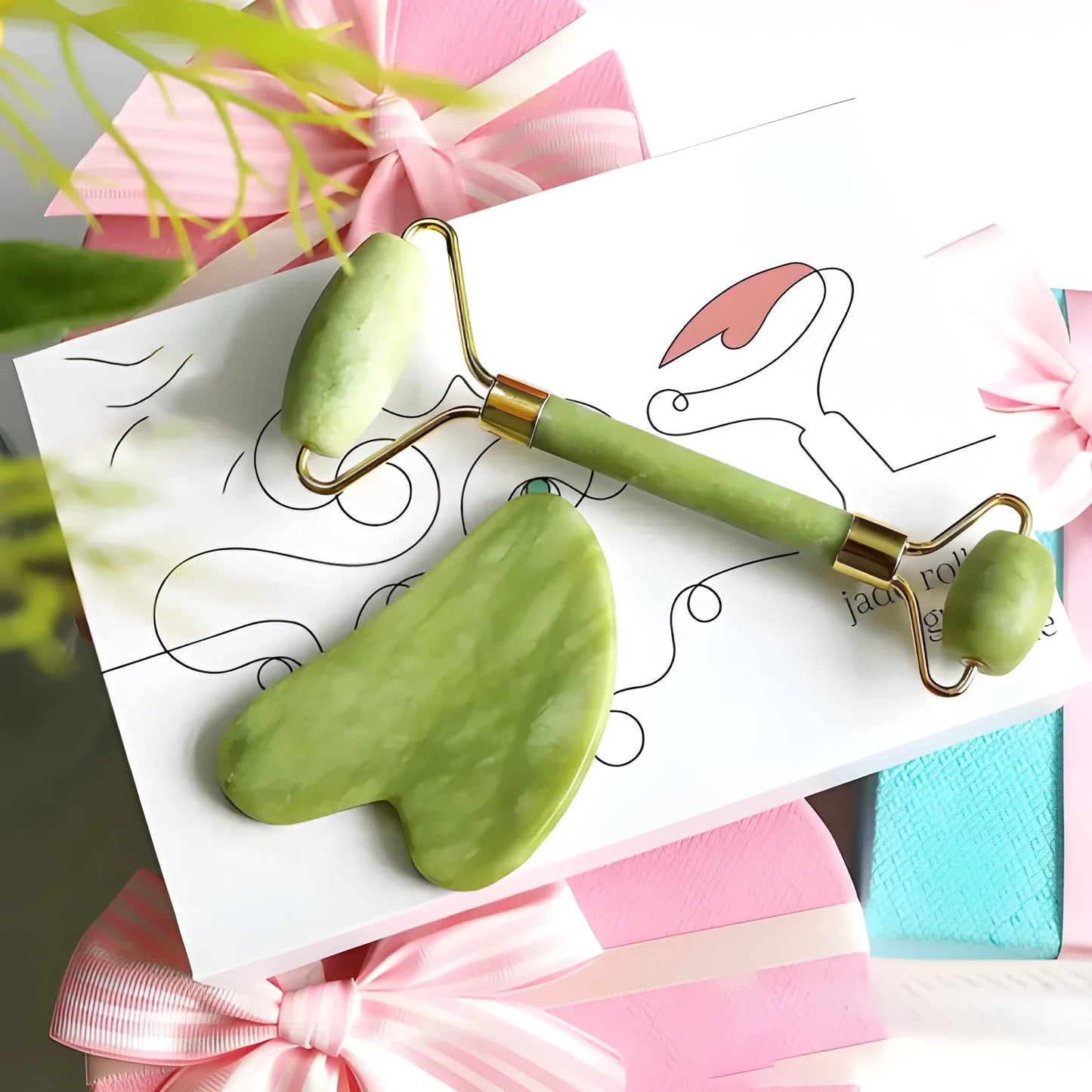 Jade Roller & Gua Sha Set - Health Personal Care
