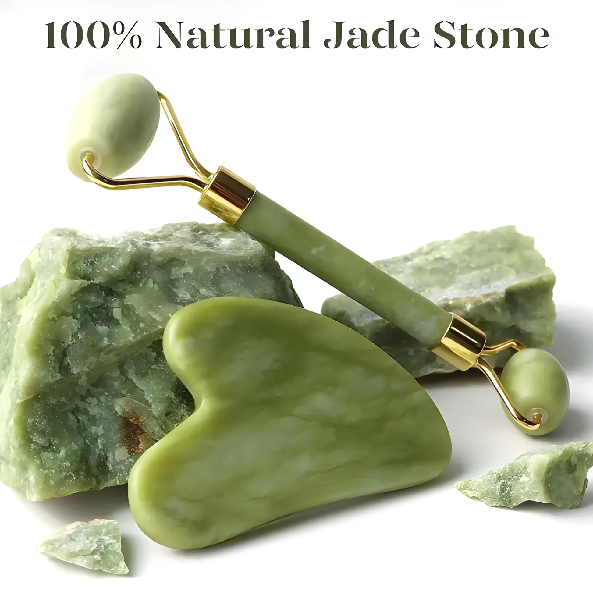 Jade Roller & Gua Sha Set - Health Personal Care