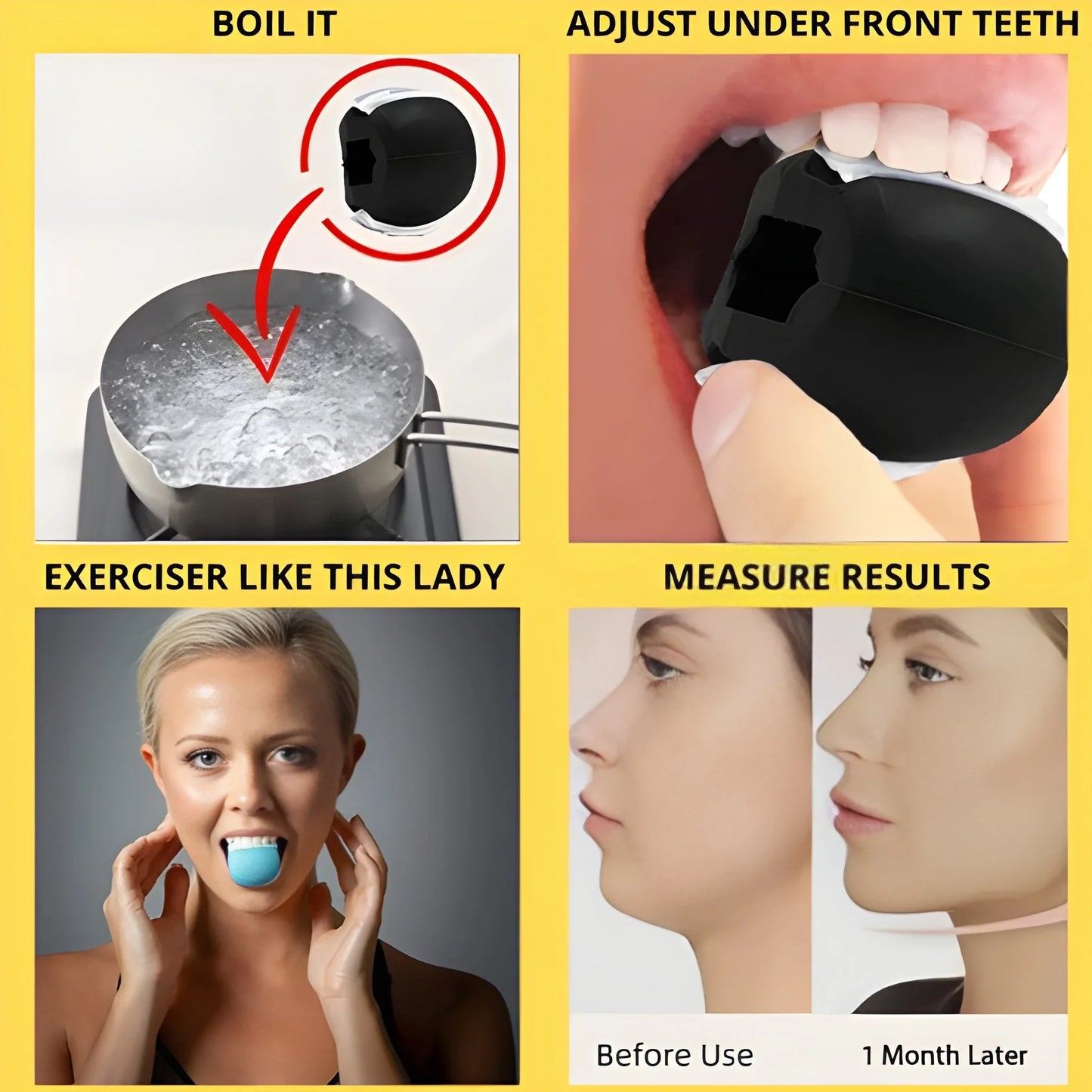Jawline Exerciser & Toner - Health Personal Care