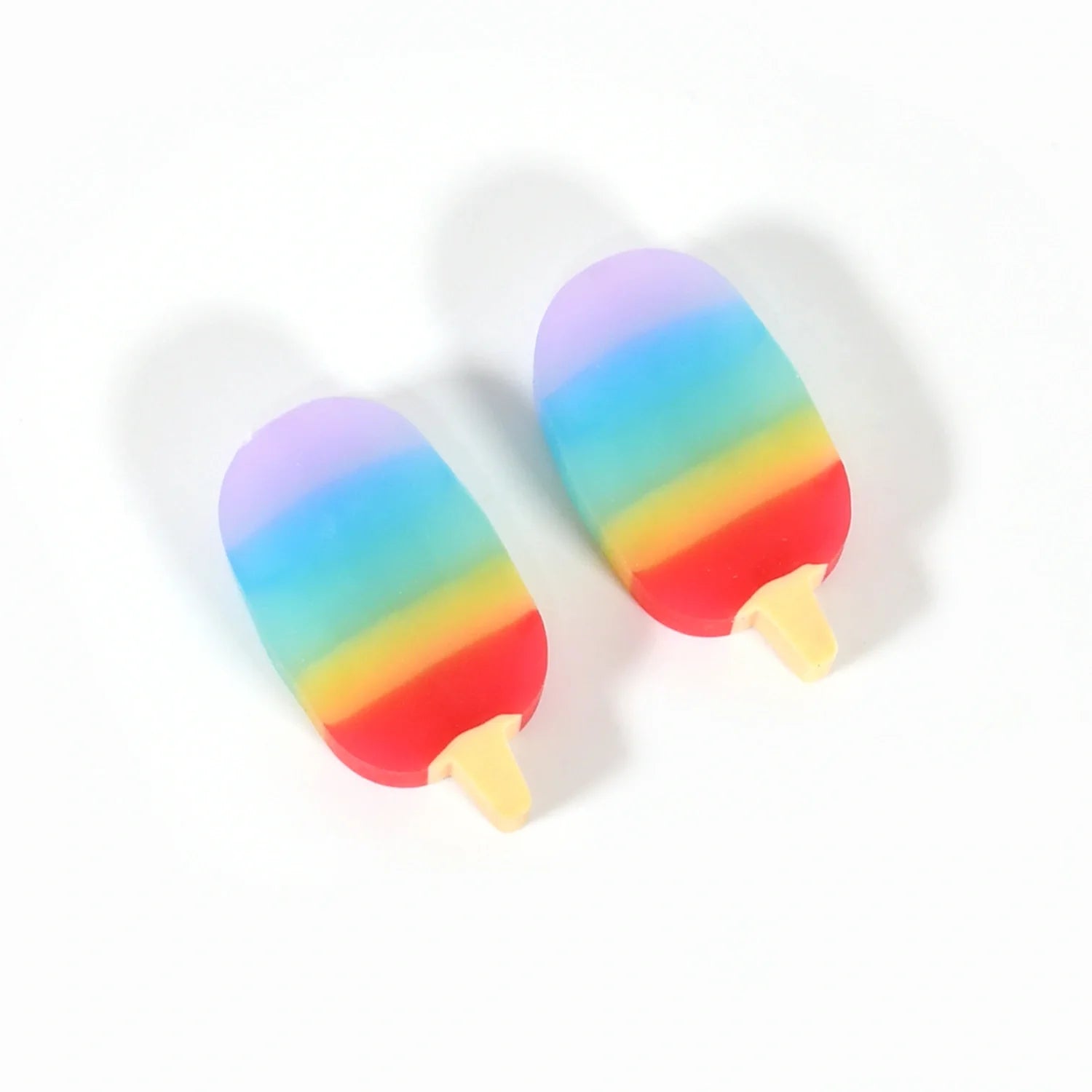 Jelly Popsicle 3D Eraser Set – 2 Pcs - Office