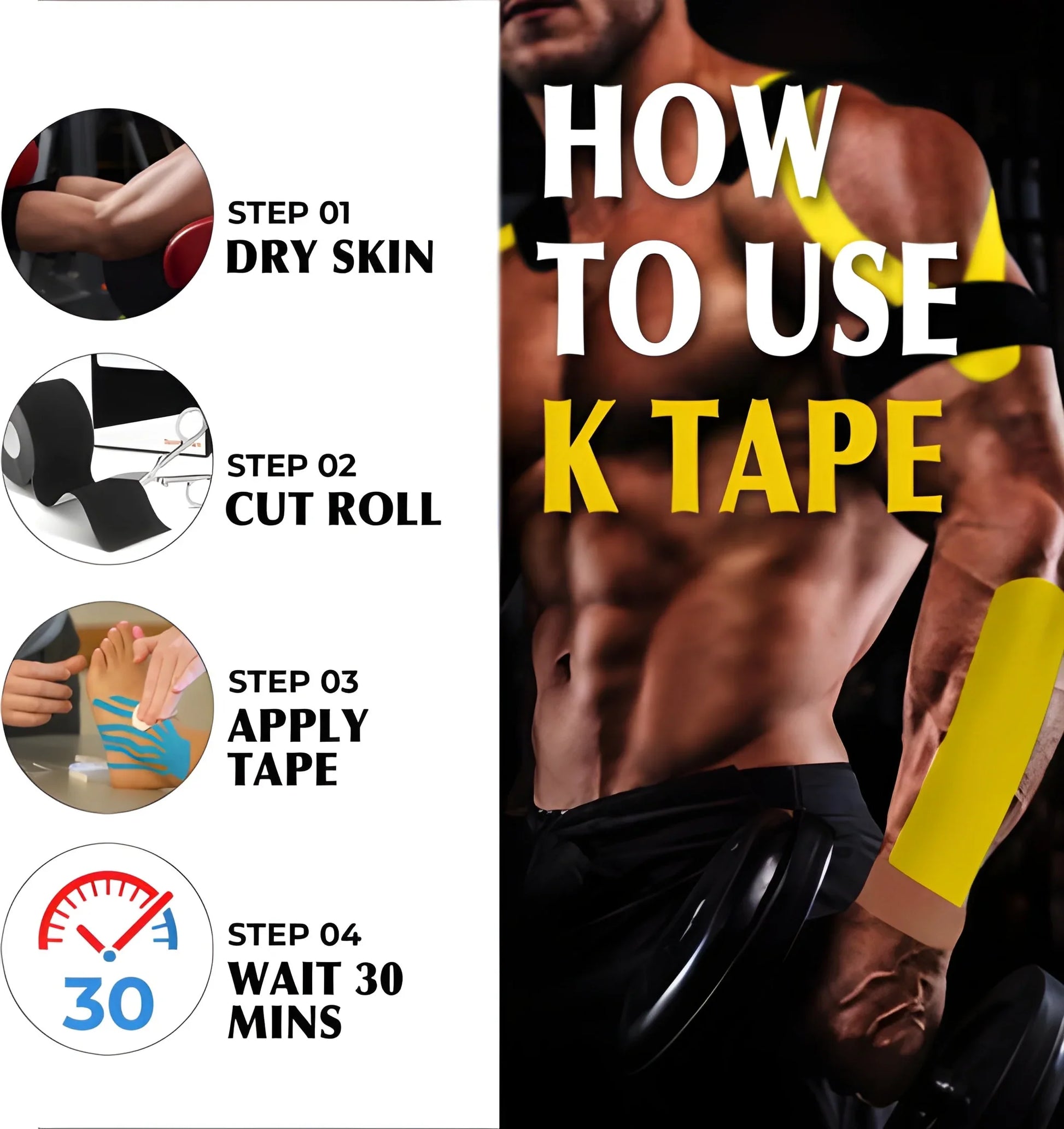 Best kinesiology tape for physiotherapy - health & beauty | 2025 | fast shipping