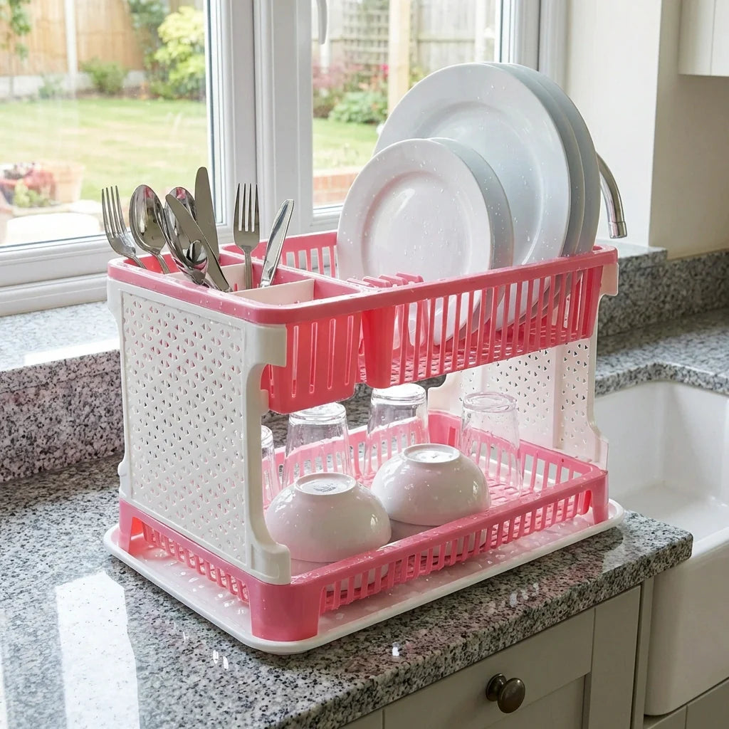 Best kitchen organizer rack with drain tray - strainers | 2026 | fast shipping