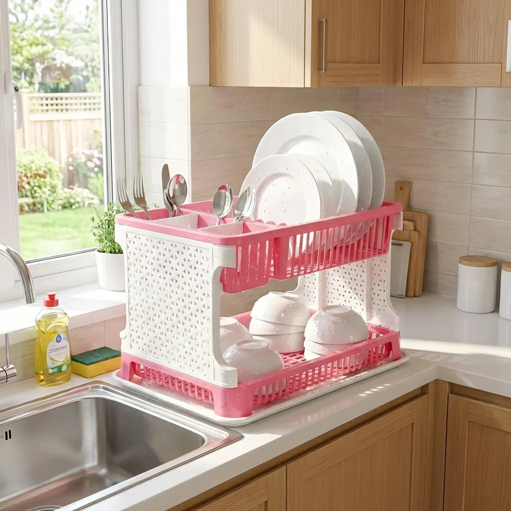 Best kitchen organizer rack with drain tray - strainers | 2026 | fast shipping