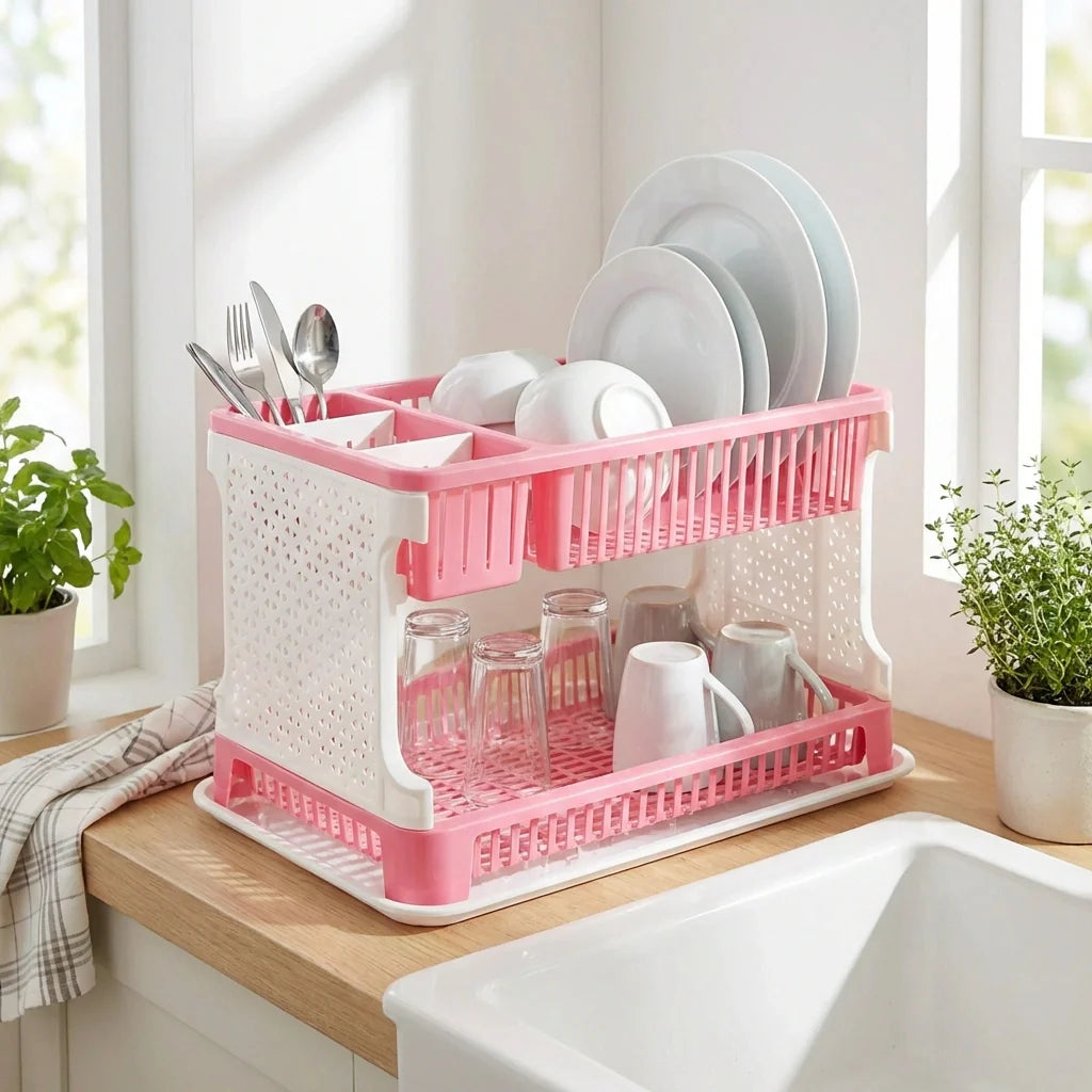 Best kitchen organizer rack with drain tray - strainers | 2026 | fast shipping