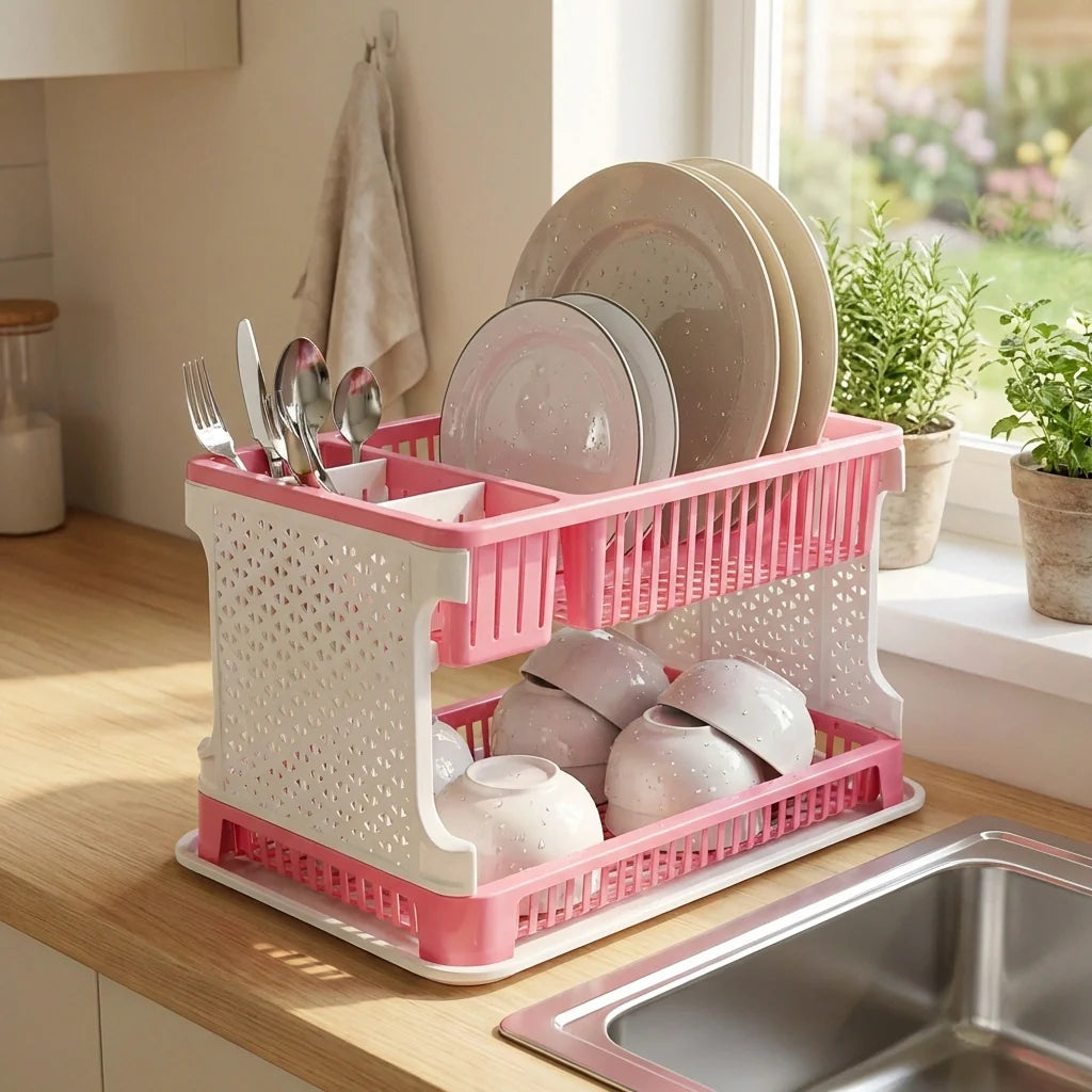 Best kitchen organizer rack with drain tray - strainers | 2026 | fast shipping