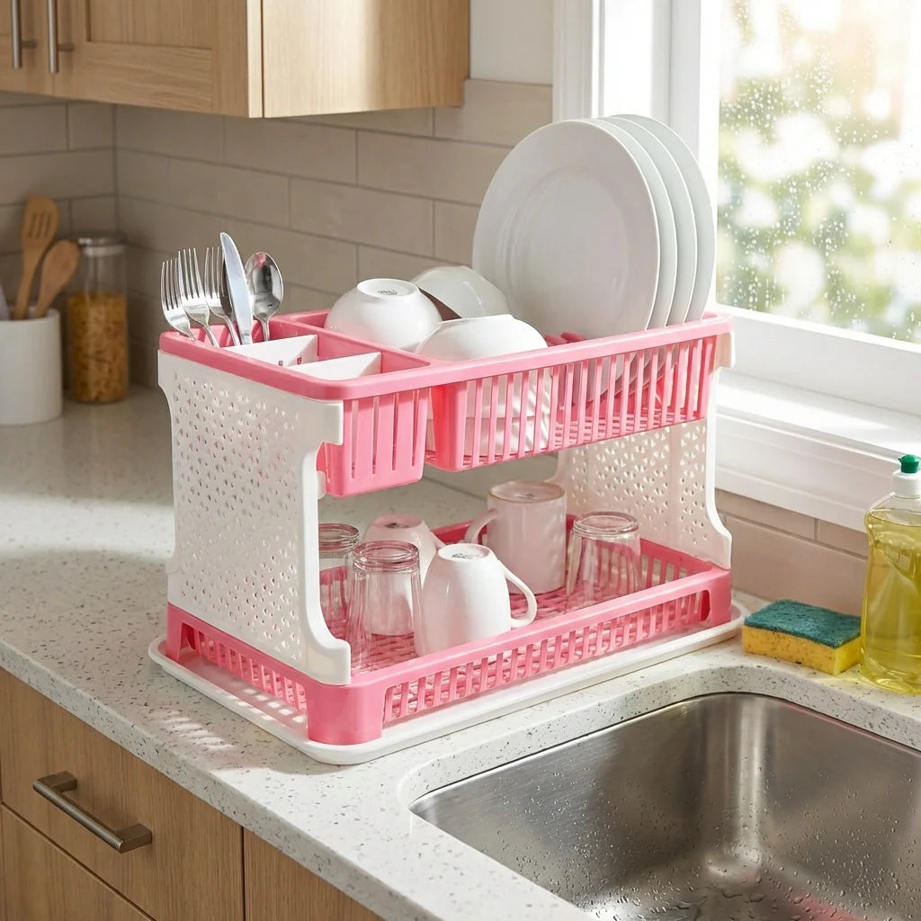 Best kitchen organizer rack with drain tray - strainers | 2026 | fast shipping