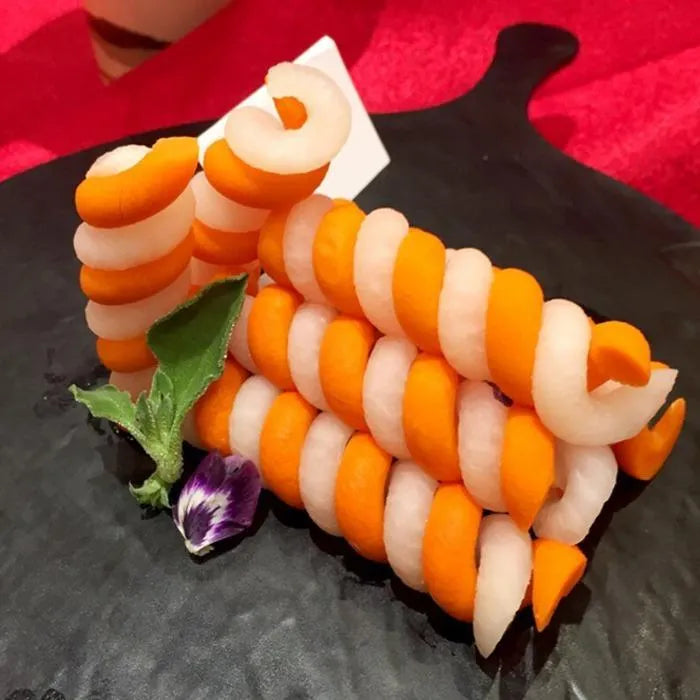 Kitchen Plastic Vegetables Spiral Cutter - Tool