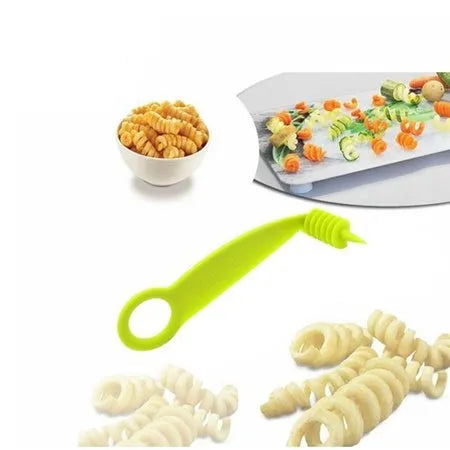 Kitchen Plastic Vegetables Spiral Cutter - Tool