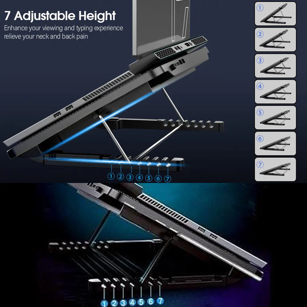 Best laptop cooling pad with led fans - computer risers & stands | 2025 | fast shipping