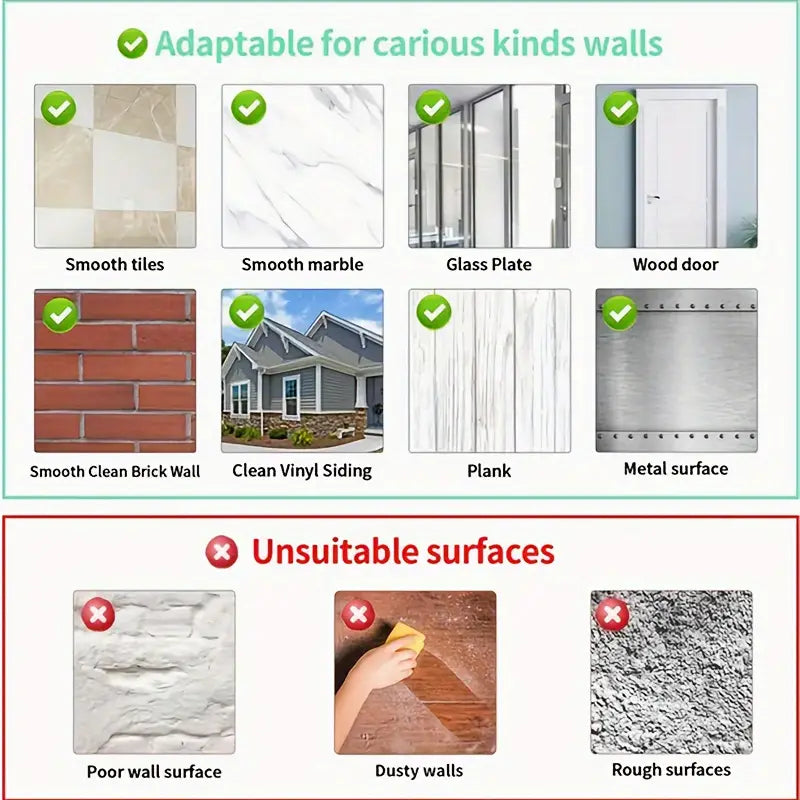 Large Plastic Self Adhesive Wall Hooks (2 Pc) - Home Improvement