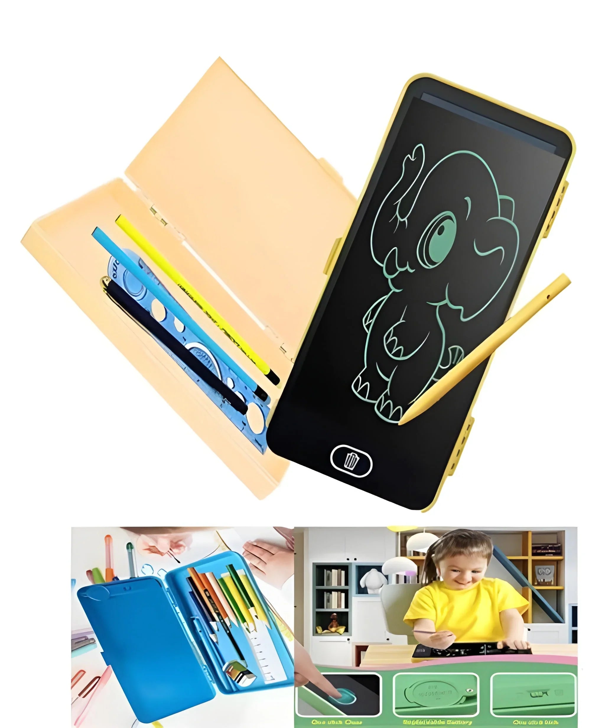 Best lcd drawing pen case blue colour - office supplies | 2025 | fast shipping