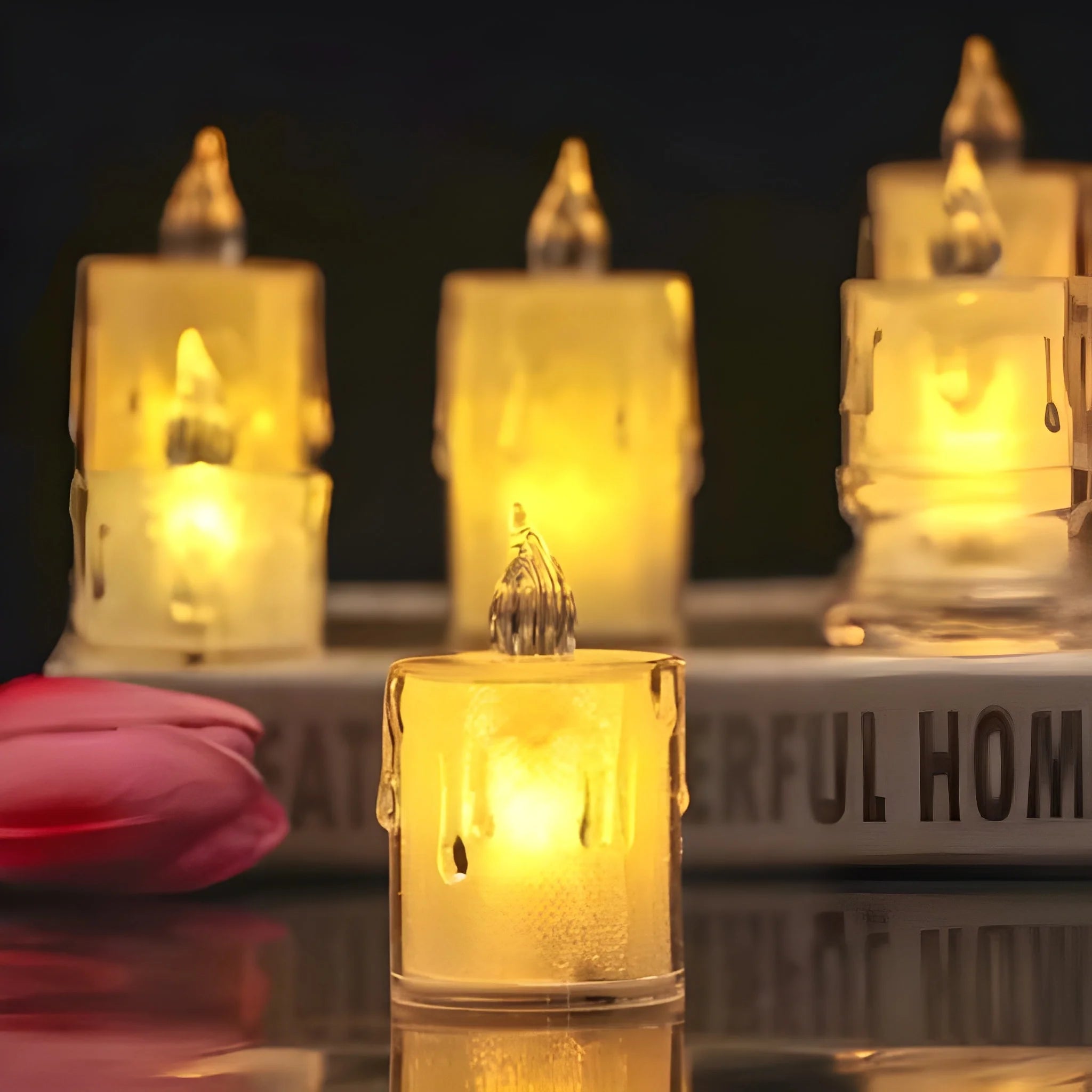Simple candles for home decoration
