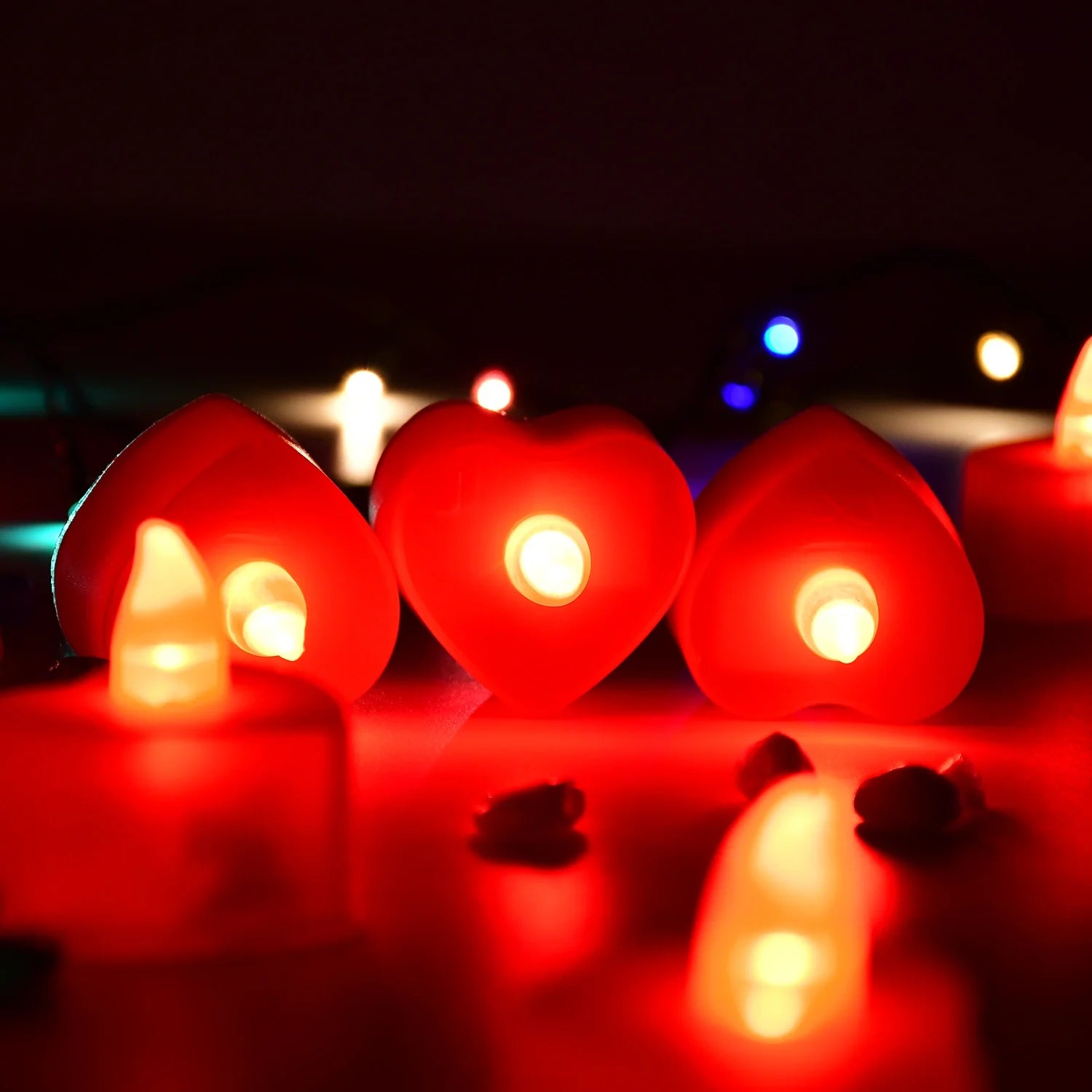 Best led heart shape tea lights - flameless candles | 2025 | fast shipping