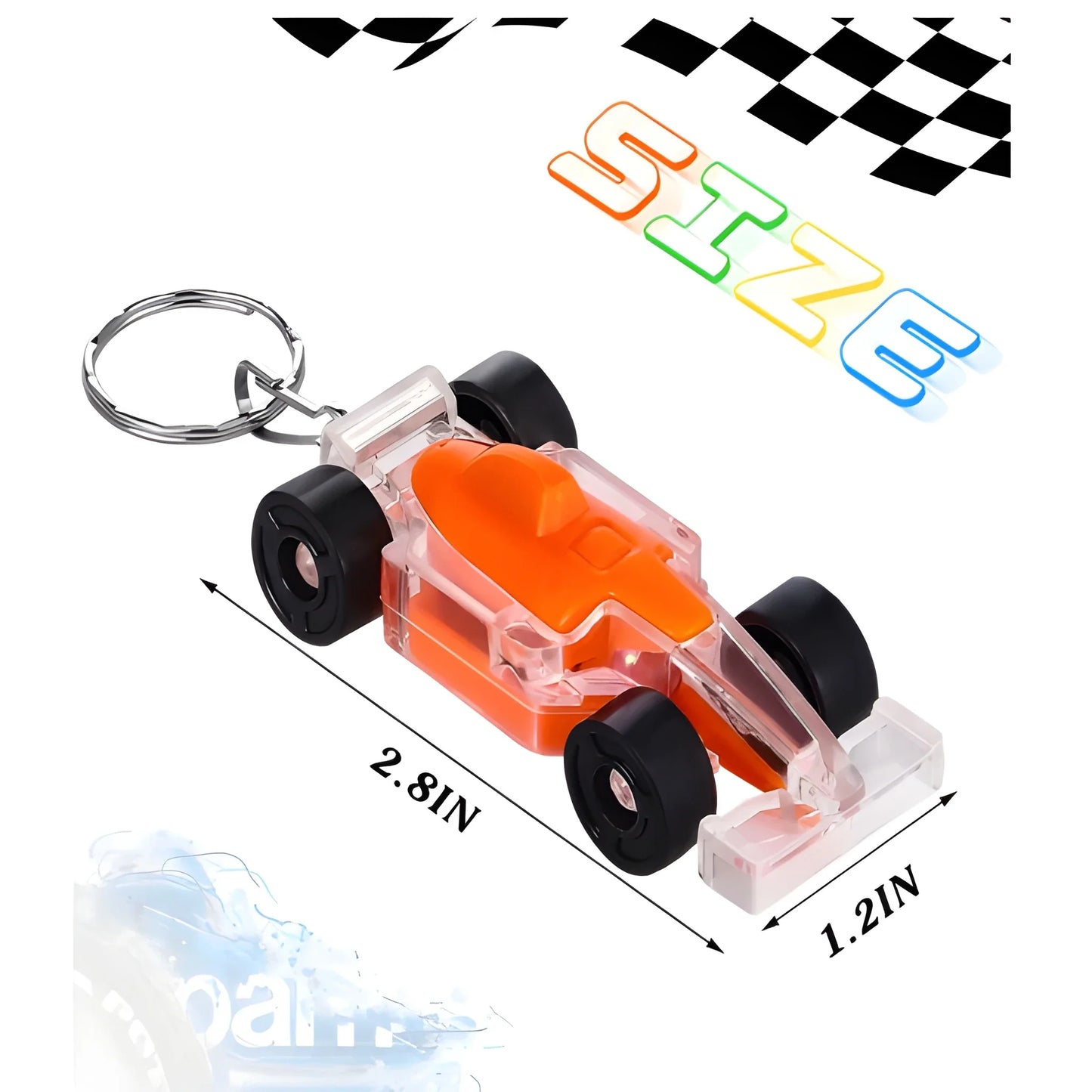 LED Racing Car Keychain - Toys & Games