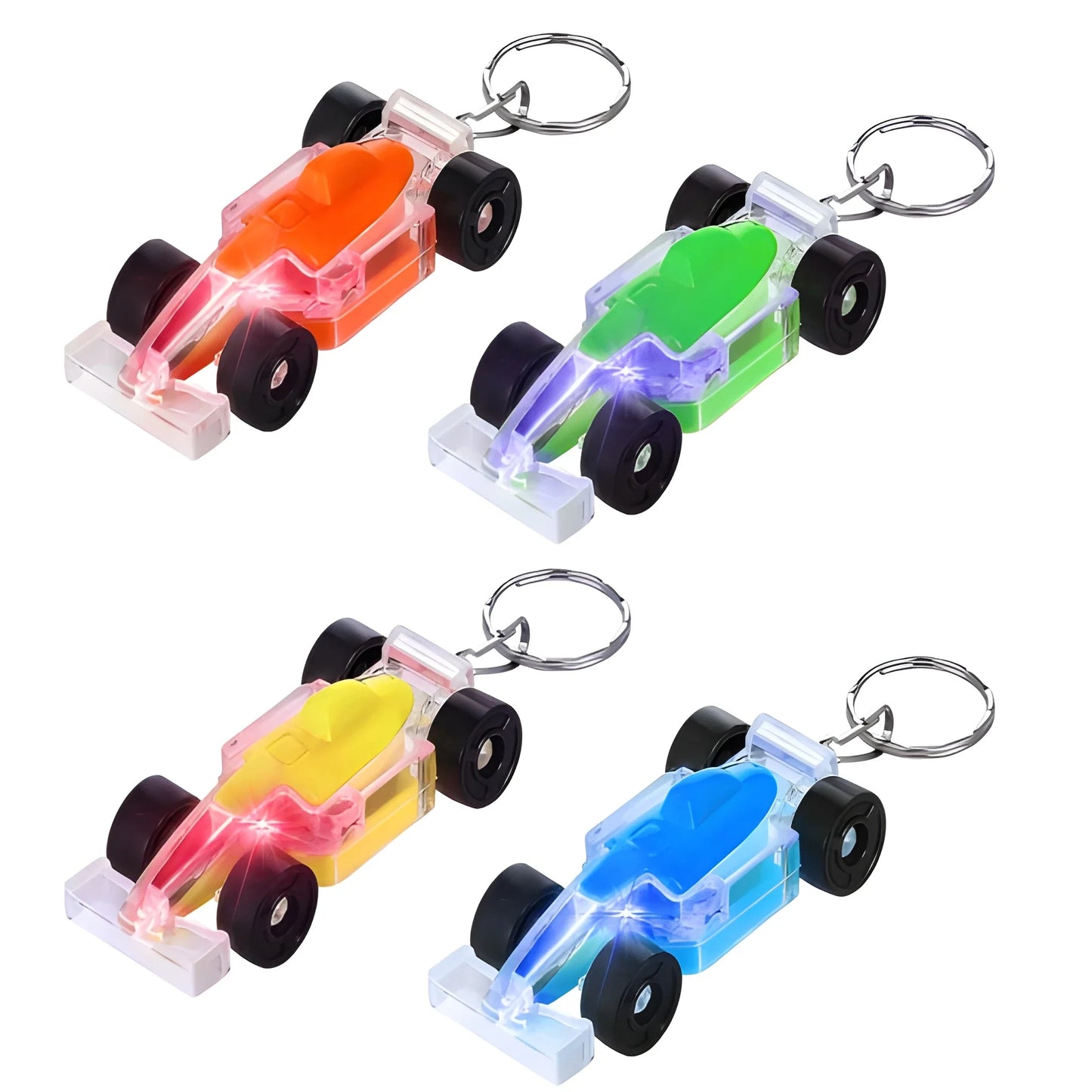 LED Racing Car Keychain - Toys & Games
