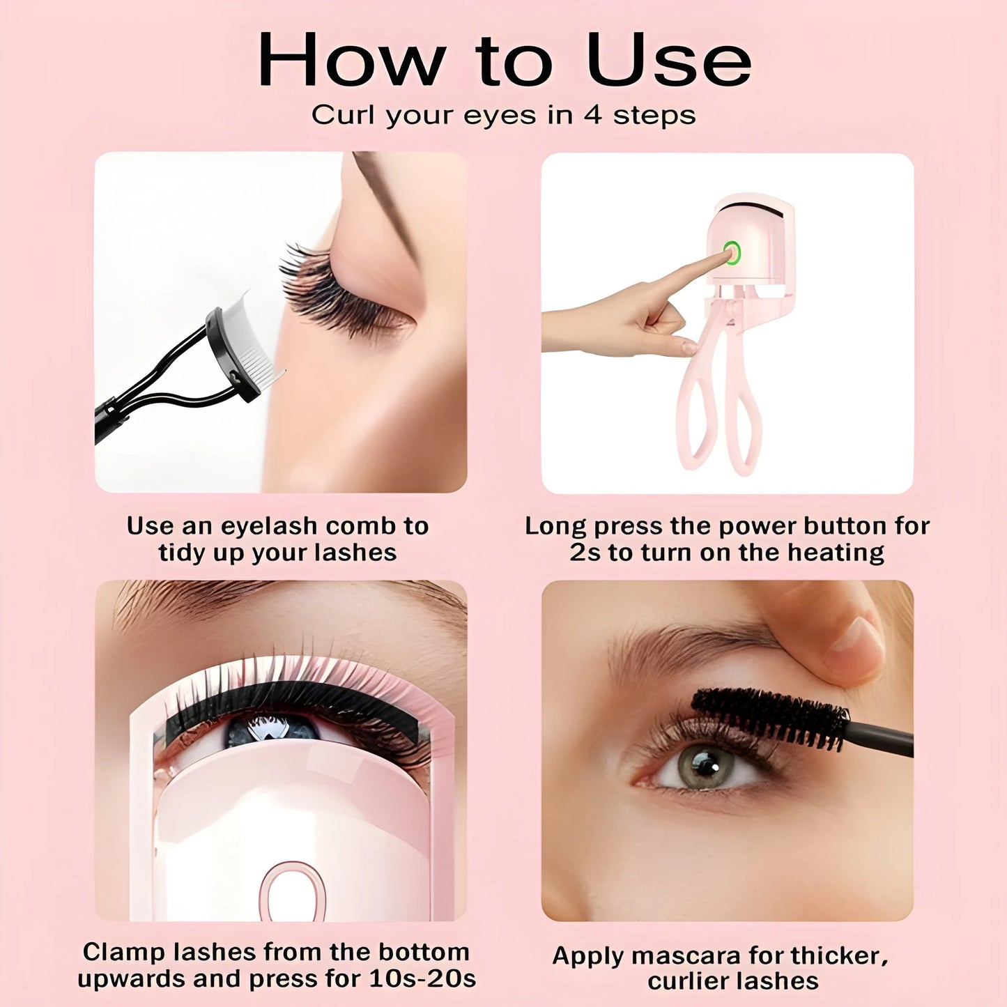 Best usb heated eyelash curler - curlers | 2025 | fast shipping