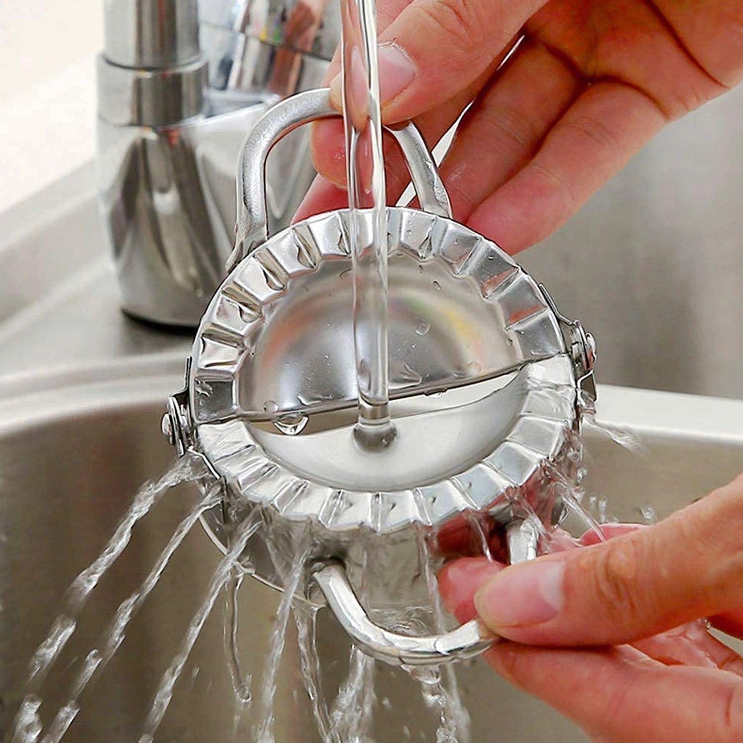 Stainless steel dumpling maker