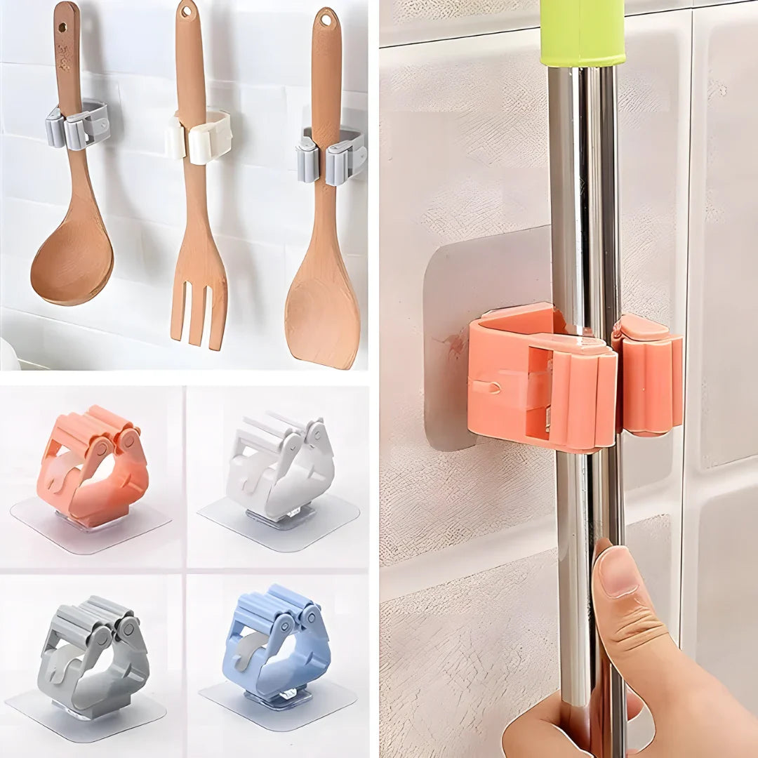 Magic Sticker Mop & Broom Holder - Home Improvement