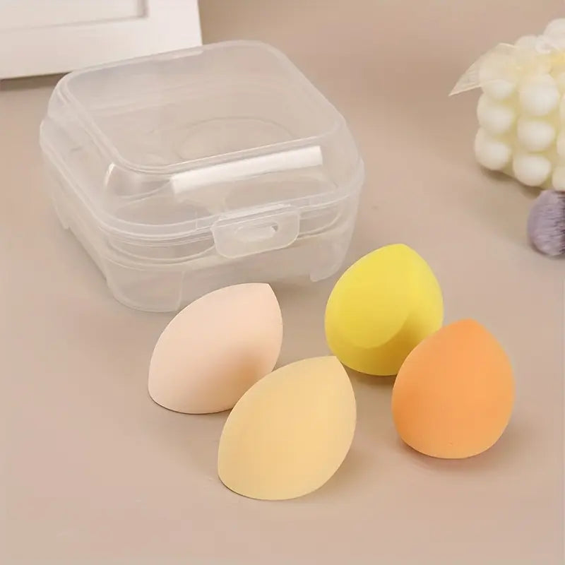 Makeup Sponges (4 Pcs Set With Case) - Health Care