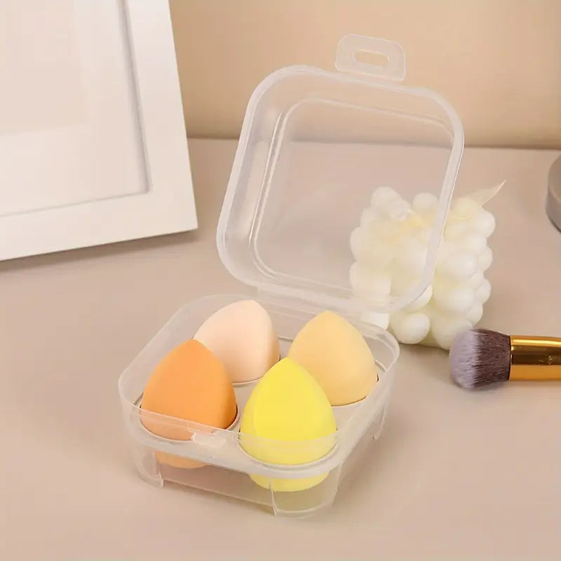 Makeup Sponges (4 Pcs Set With Case) - Health Care