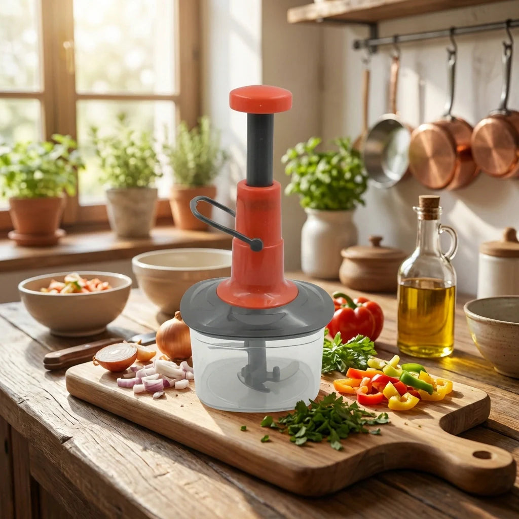 Best manual press fruit vegetable chopper - kitchen slicers | 2026 | fast shipping