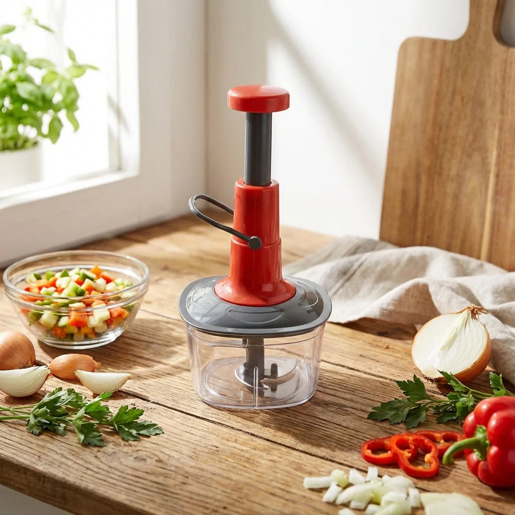 Best manual press fruit vegetable chopper - kitchen slicers | 2026 | fast shipping