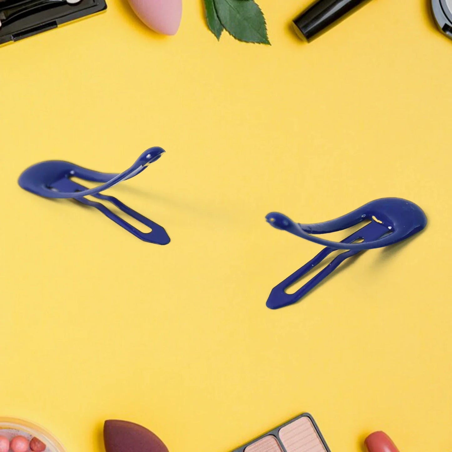 Matte Metal Hair Clips – 12 Pcs - Health & Beauty